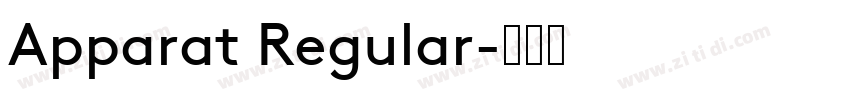 Apparat Regular字体转换